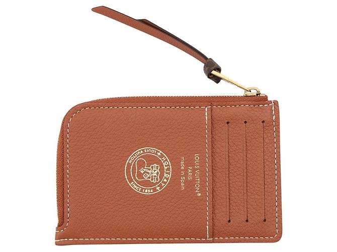 Tarjetero de cuero Cognac Louis Vuitton Coñac - vista 3