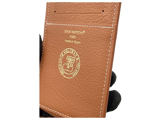 Tarjetero de cuero Cognac Louis Vuitton Coñac - vista 5