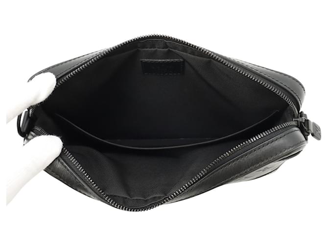 Borsa a tracolla Louis Vuitton Monogram Shadow Duo Nero - vista 5