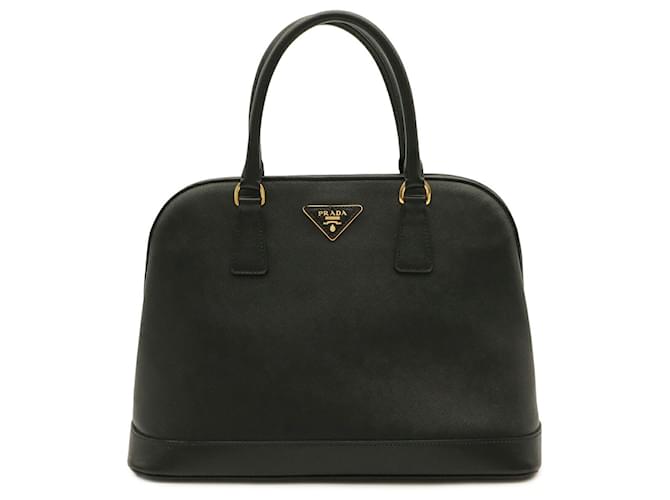 Prada Saffiano Lederhandtasche Schwarz - Ansicht 2