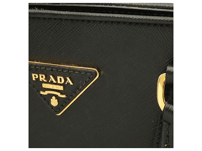 Prada Saffiano Lederhandtasche Schwarz - Ansicht 6