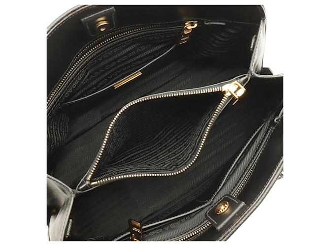 Prada Saffiano Lederhandtasche Schwarz - Ansicht 8
