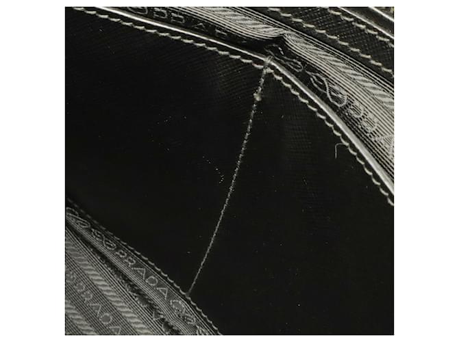 Prada Saffiano Lederhandtasche Schwarz - Ansicht 9