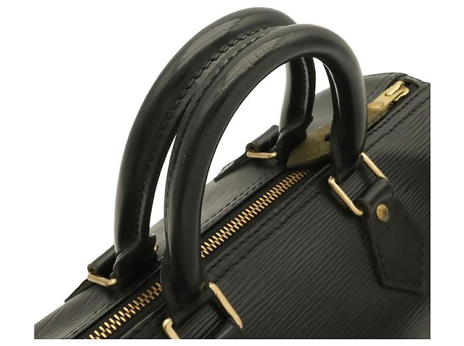 Borsa Louis Vuitton Epi Speedy 25 Nero - vista 5