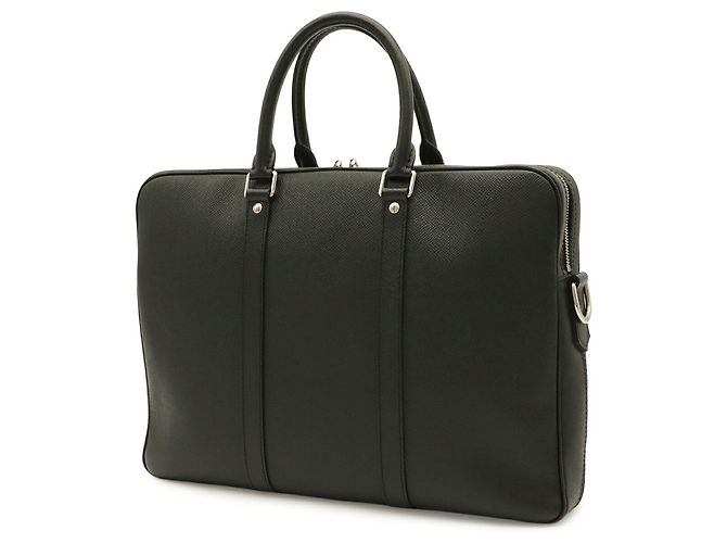 Borsa Louis Vuitton Taiga PDV Porte Documents Voyage PM Grigio - vista 3