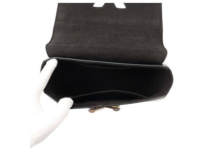 Borsa a tracolla con catena Louis Vuitton Epi Twist MM Nero - vista 6