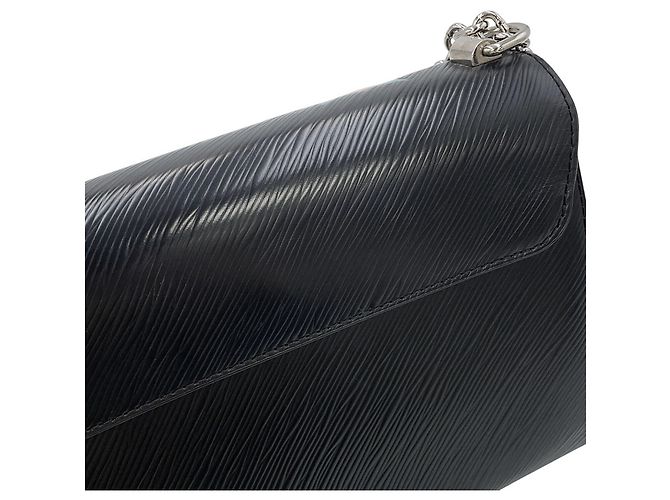 Borsa a tracolla con catena Louis Vuitton Epi Twist MM Nero - vista 9