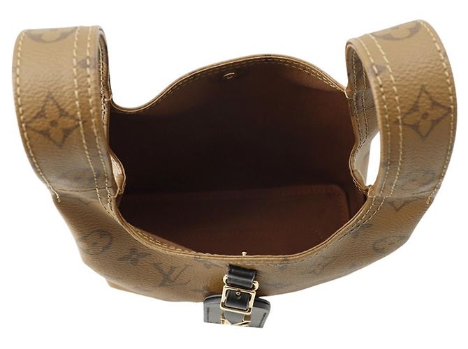 Borsa Louis Vuitton Monogram Reverse Atlantis BB Marrone - vista 6