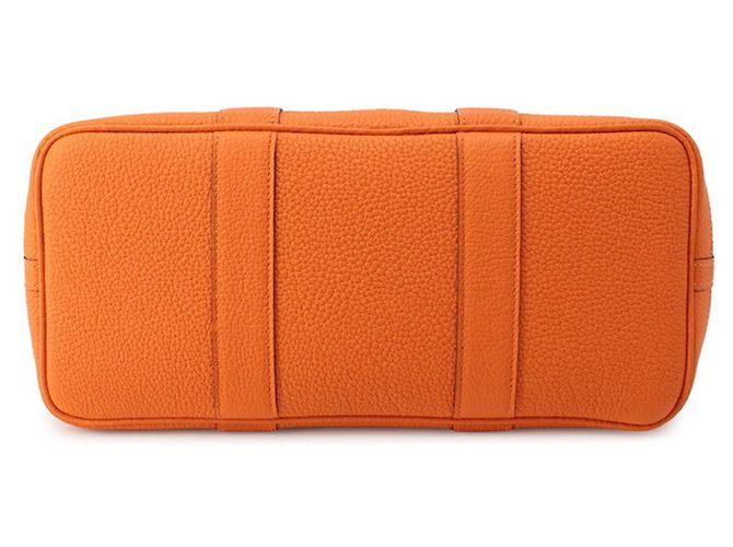 Hermès Borsa Tote Hermes Garden TPM Arancione Taupe - vista 3