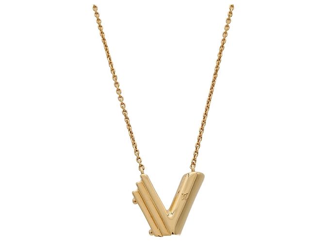 Collana Louis Vuitton LV&ME V Initial Pendant D'oro - vista 2