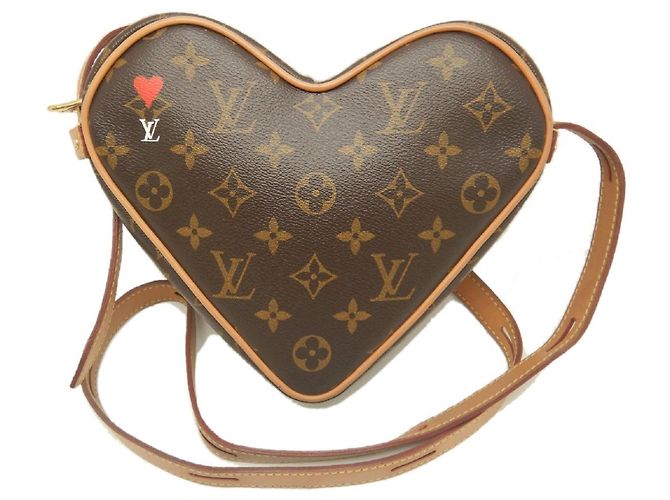 Borsa a tracolla Louis Vuitton Monogram Sac Coeur Marrone - vista 2