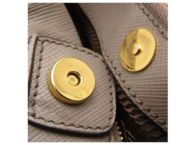 Borsa Tote Prada Galleria Saffiano Grigio - vista 10