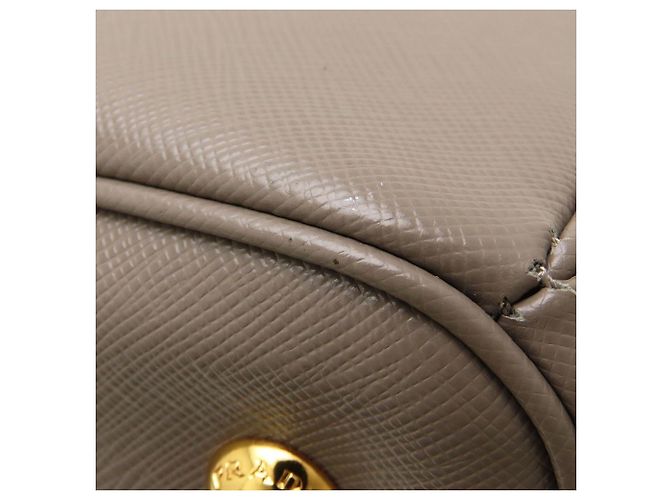 Borsa Tote Prada Galleria Saffiano Grigio - vista 12