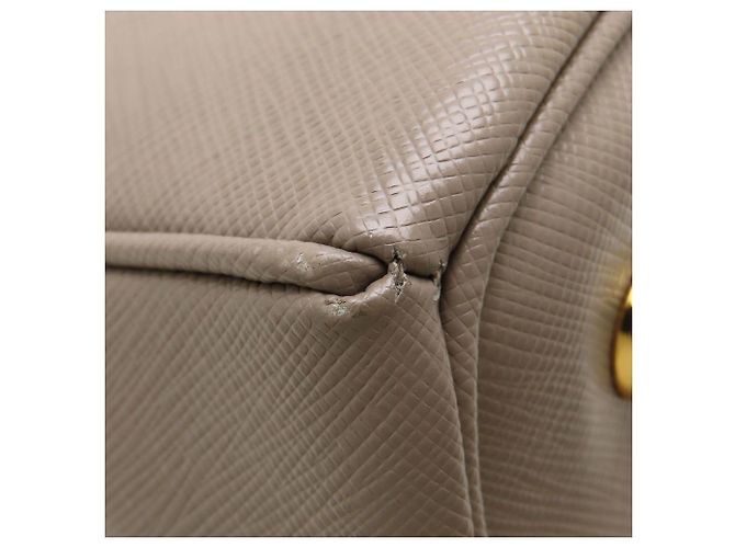 Borsa Tote Prada Galleria Saffiano Grigio - vista 15