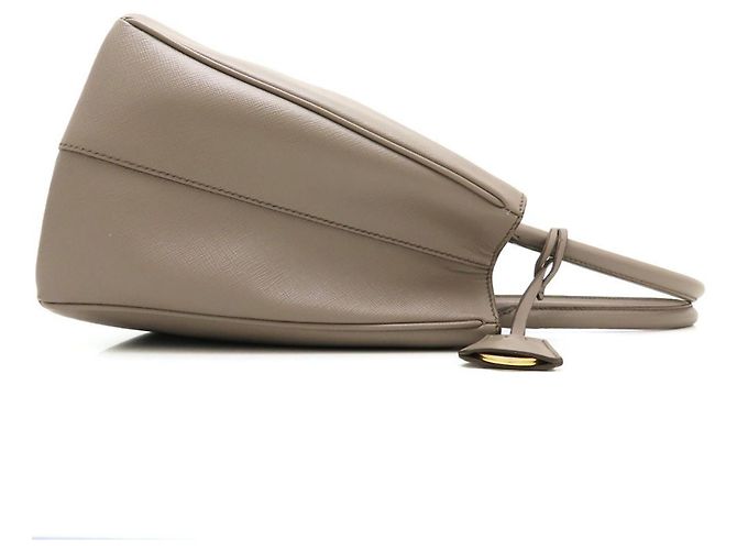 Borsa Tote Prada Galleria Saffiano Grigio - vista 3