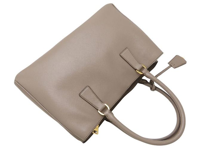 Borsa Tote Prada Galleria Saffiano Grigio - vista 5