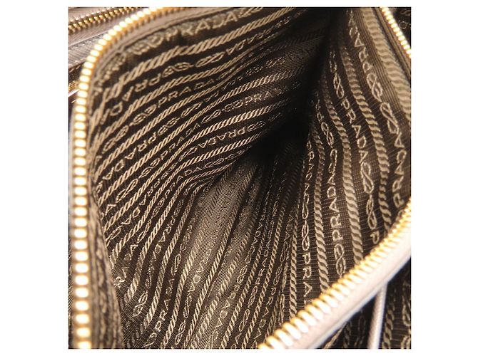 Borsa Tote Prada Galleria Saffiano Grigio - vista 8