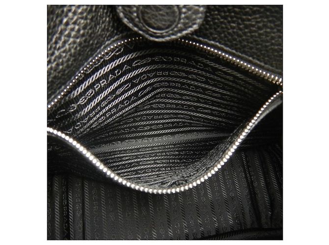 Borsa a tracolla Prada Vitello Daino Nero - vista 22