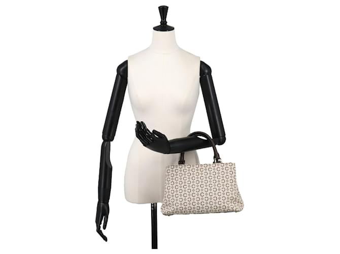 Céline Borsa Celine C Macadam Marrone Beige - vista 10