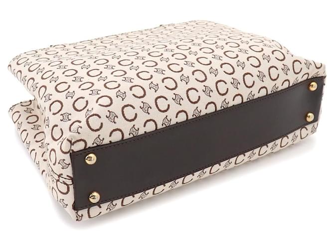 Céline Borsa Celine C Macadam Marrone Beige - vista 5