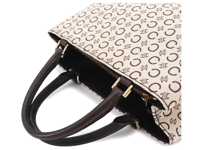 Céline Borsa Celine C Macadam Marrone Beige - vista 6