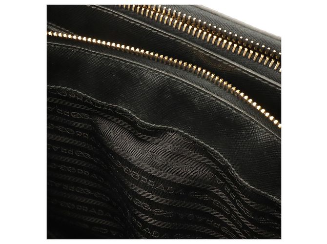 Borsa a mano/Borsa a tracolla in pelle Saffiano Lux di Prada Nero - vista 10