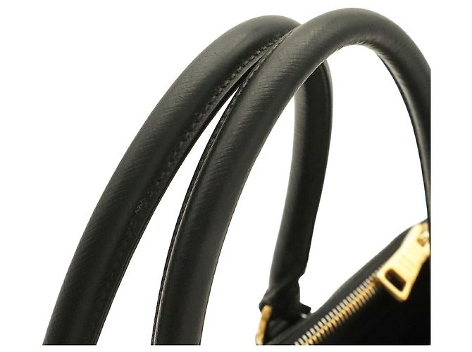 Borsa a mano/Borsa a tracolla in pelle Saffiano Lux di Prada Nero - vista 6