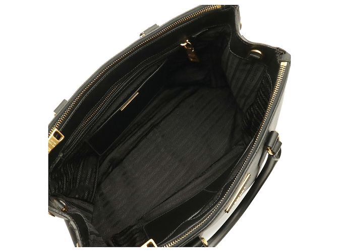 Borsa a mano/Borsa a tracolla in pelle Saffiano Lux di Prada Nero - vista 8