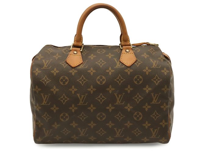Borsa Louis Vuitton Monogram Speedy 30 Marrone - vista 2