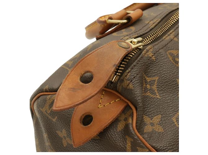 Borsa Louis Vuitton Monogram Speedy 30 Marrone - vista 6