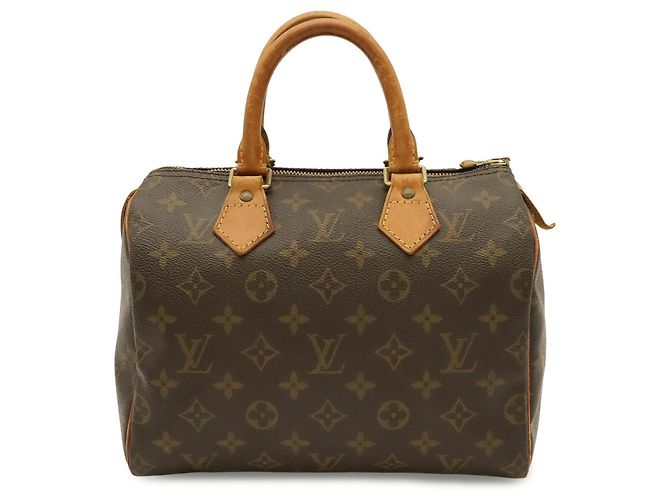 Borsa Louis Vuitton Monogram Speedy 25 Marrone - vista 2