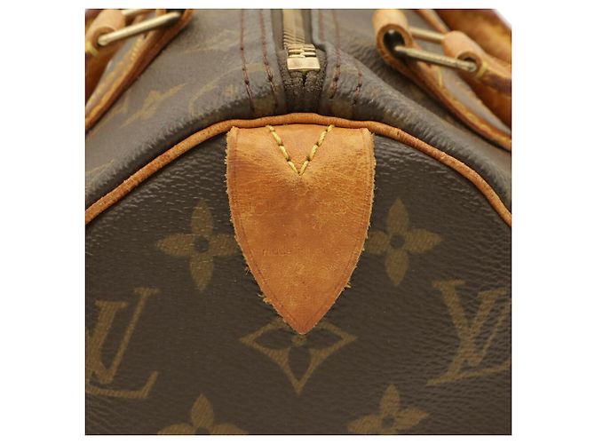 Borsa Louis Vuitton Monogram Speedy 25 Marrone - vista 5