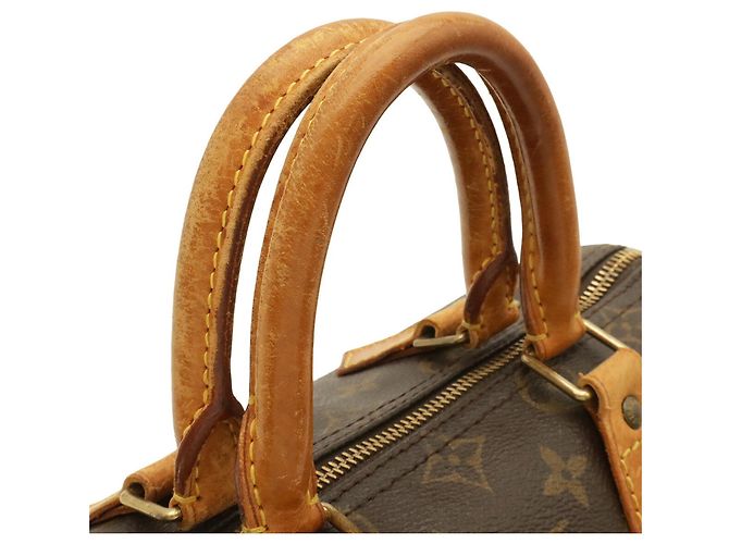 Borsa Louis Vuitton Monogram Speedy 25 Marrone - vista 6