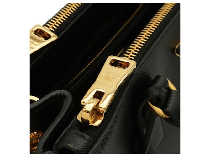 Borsa a tracolla Prada Galleria Triangle Nero - vista 7