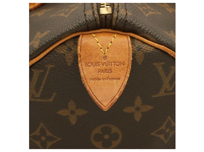 Borsa Louis Vuitton Monogram Speedy 30 Marrone - vista 5