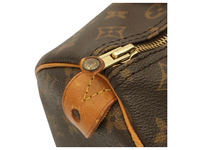 Borsa Louis Vuitton Monogram Speedy 30 Marrone - vista 7
