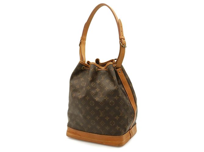 Borsa a Spalla Louis Vuitton Monogram Noe Marrone - vista 3