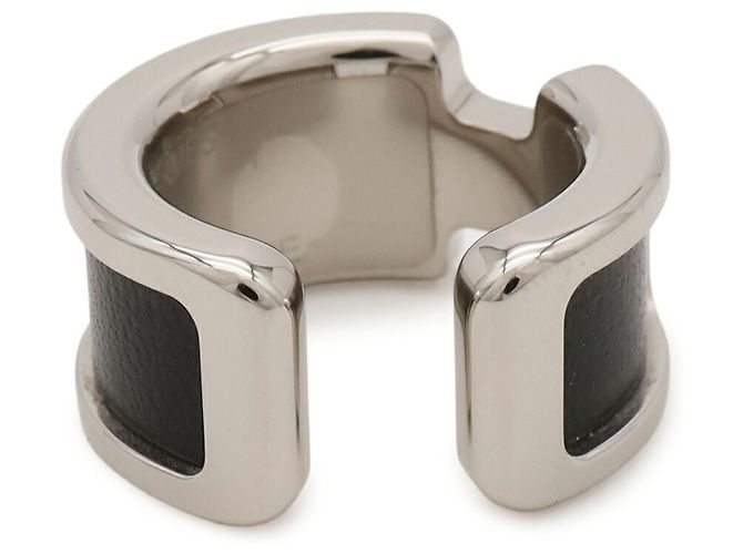 Hermès Ear Cuff Olympe PM HERMES Negro Plata - vista 5