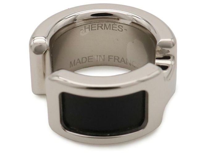 Hermès Ear Cuff Olympe PM HERMES Negro Plata - vista 6