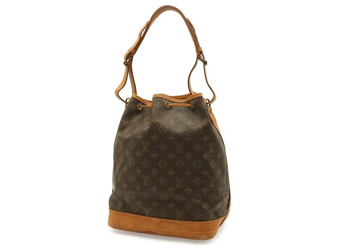 Borsa a Spalla Louis Vuitton Monogram Noe Marrone - vista 3