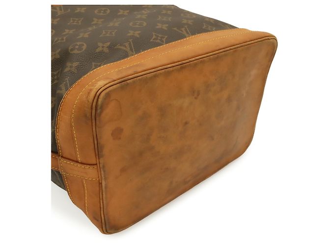 Borsa a Spalla Louis Vuitton Monogram Noe Marrone - vista 4