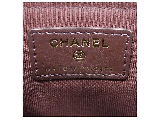 Monedero de piel de becerro granulada Chanel Negro - vista 7