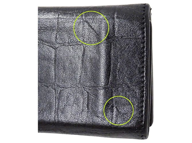 Cartera tríptico de cuero negro Saint Laurent - vista 14