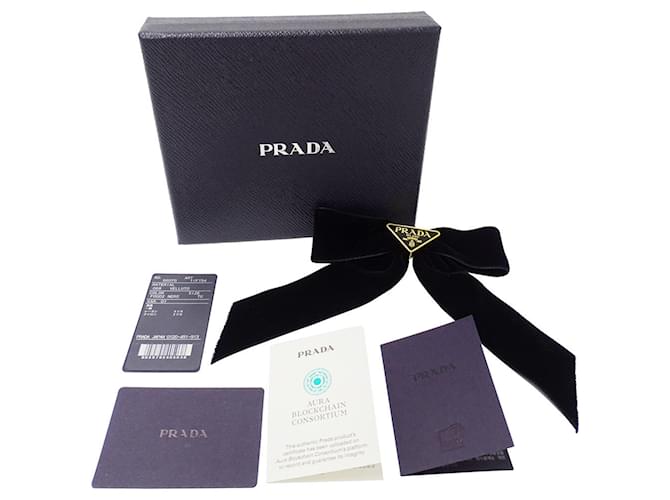 Schwarzer Haarclip Prada - Ansicht 4