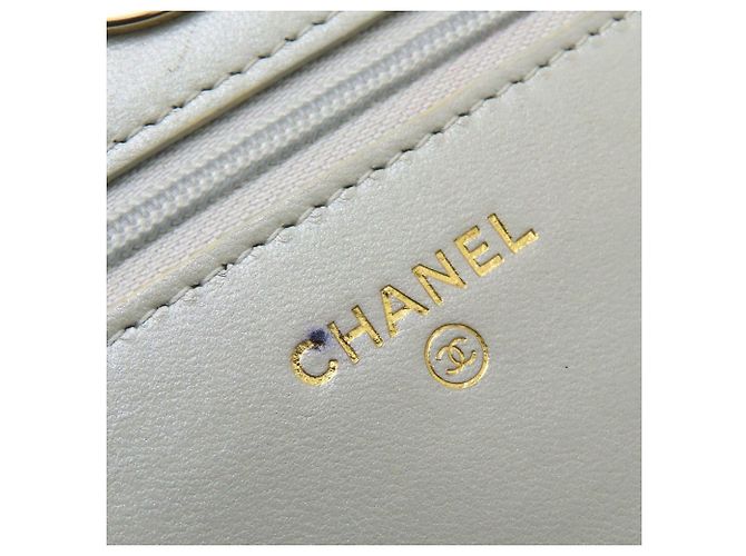 Chanel CHANEL19 Chain Wallet Shoulder Bag Cinza - vista 10