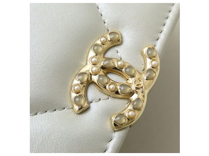 Chanel CHANEL19 Chain Wallet Shoulder Bag Cinza - vista 17