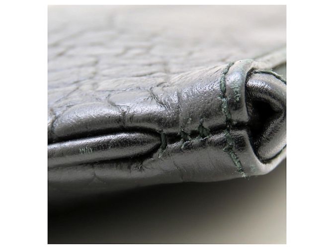 Clutch Balenciaga in pelle goffrata - vista 14