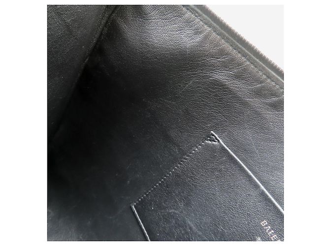 Clutch Balenciaga in pelle goffrata - vista 8