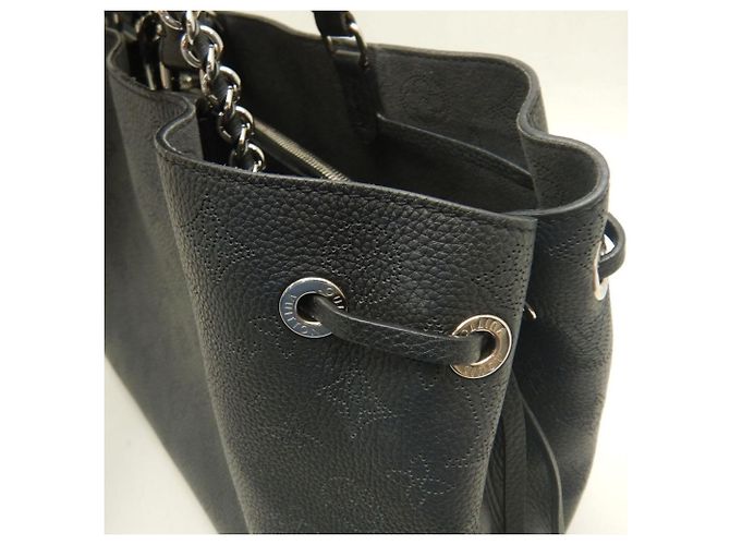 Borsa Tote Louis Vuitton Mahina Bella Nero - vista 12