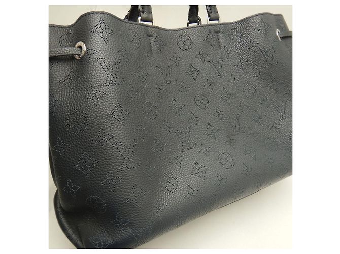 Borsa Tote Louis Vuitton Mahina Bella Nero - vista 8